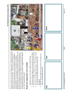 The Brazilian floods of January 2011