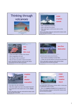 Thinking through volcanoes