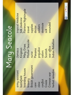 Mary Seacole – word mat KS2