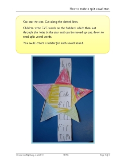 Make a split vowel star