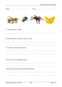 Create your own minibeast!
