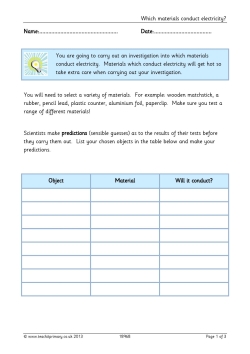 Which materials conduct electricity?