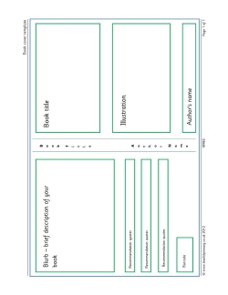 Book cover template