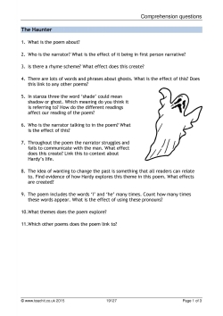 Comprehension questions