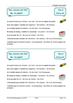 L’argent de poche