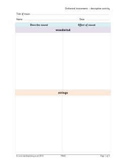 Orchestral instruments - description activity