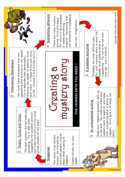 Creating a mystery story  - mark 2