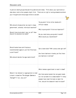 Discussion cards