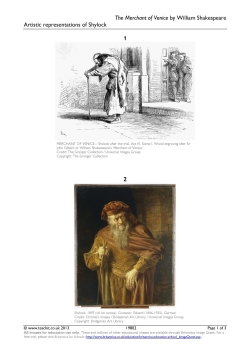 Artistic representations of Shylock