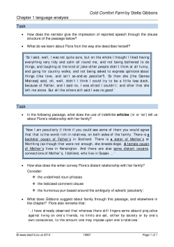 Chapter 1 language analysis