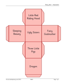 Story dice – characters