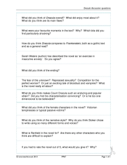 Dracula discussion questions