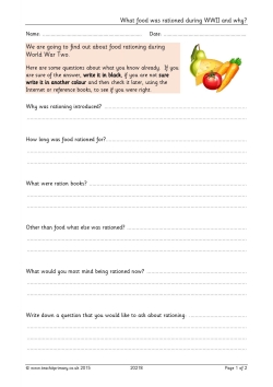 What food was rationed during WWII and why?