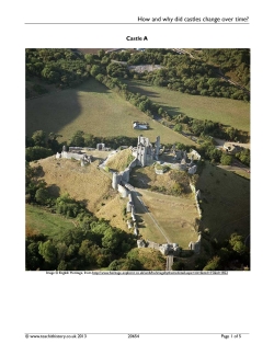 Why did castles change over time?