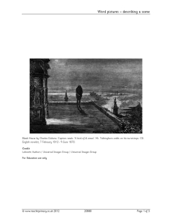 Word pictures – describing a scene