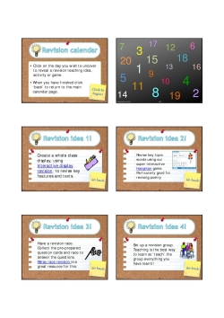 Revision calendar
