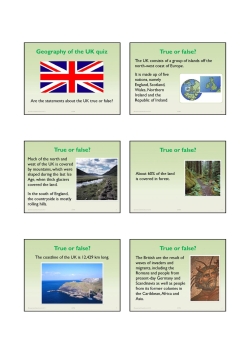 Geography of the UK quiz