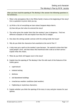 Settings and character
