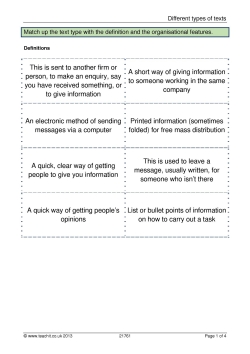 Matching different types of text