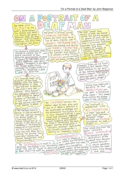 'On a Portrait of a Deaf Man' revision guide