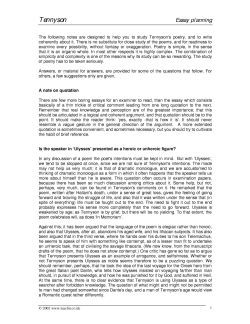 Essay planning Essay planning