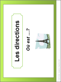 Using prepositions for directions