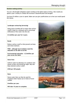 Managing drought