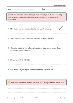 Colon conundrums!