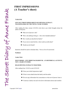 Pre-teaching exercise (Teacher's sheet)