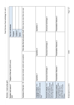 Revision /exam prep grid