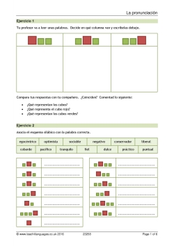 La pronunciación