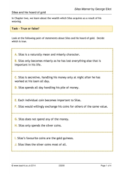 Silas and his hoard of gold