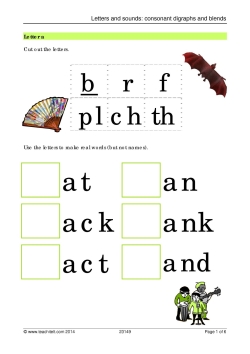 Letters and sounds: consonant digraphs and blends