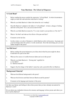 'A Good Read'; 'An Old Score'; 'Background Material'