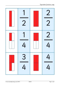 Equivalent fractions snap