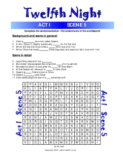 Fun quiz and wordsearch activities