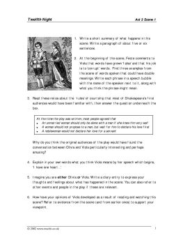 Act 3 Scene 1 study pack (2) extension worksheet