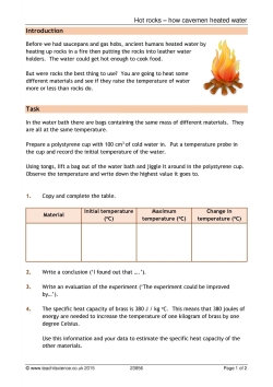 Hot rocks – how cavemen heated water