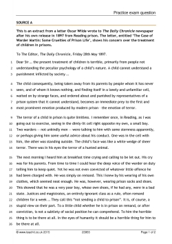 Practice exam question