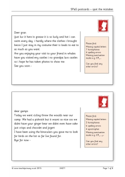 GPS postcards – spot the mistakes