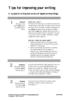 How to improve your writing How to improve your writing