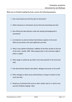 Evaluation questions