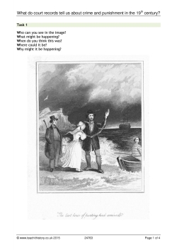 What do court records tell us about crime and punishment in the 19th century? What do court records tell us about crime and punishment in the 19th century?