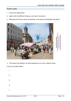 How does the weather affect people?