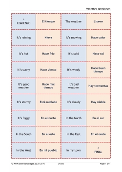 Weather dominos