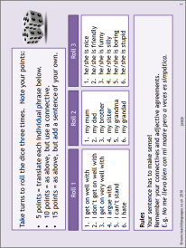 Speaking activity: family and relationships