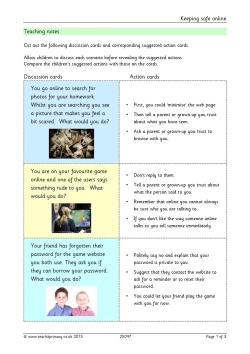 Keeping safe online