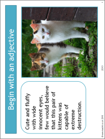 Varying your sentences - with kittens!