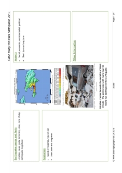 Case study template: the Haiti earthquake 2010