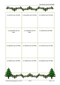 Les douze jours de Noël